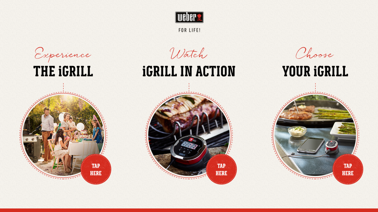 An early home screen variation that uses a script typeface for the headings