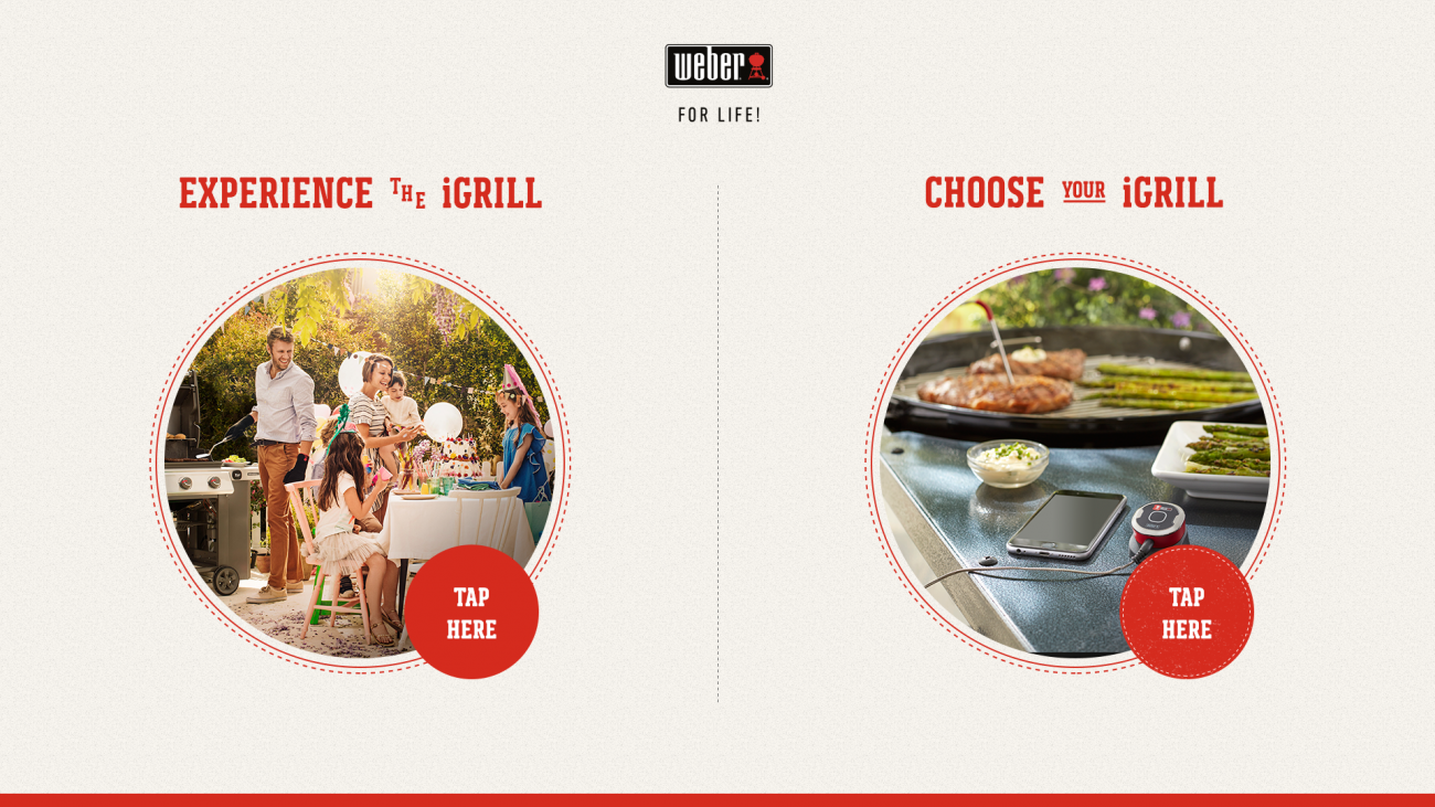 An early home screen variation that used different layout that used the Weber slab font but a decorative layout for the letters to emphasise "THE" and "YOUR" between the two titles.